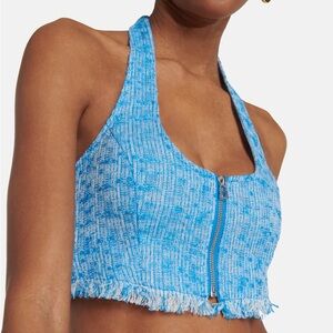 STAUD Becca Tweed Crop Top